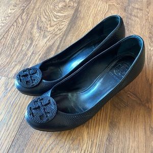 Tory Burch Leather Wedge Heels